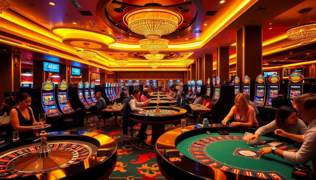 Experience the exhilarating ambiance of gambling at https://8us.skin/, with roulette and poker action in a vibrant casino setting.