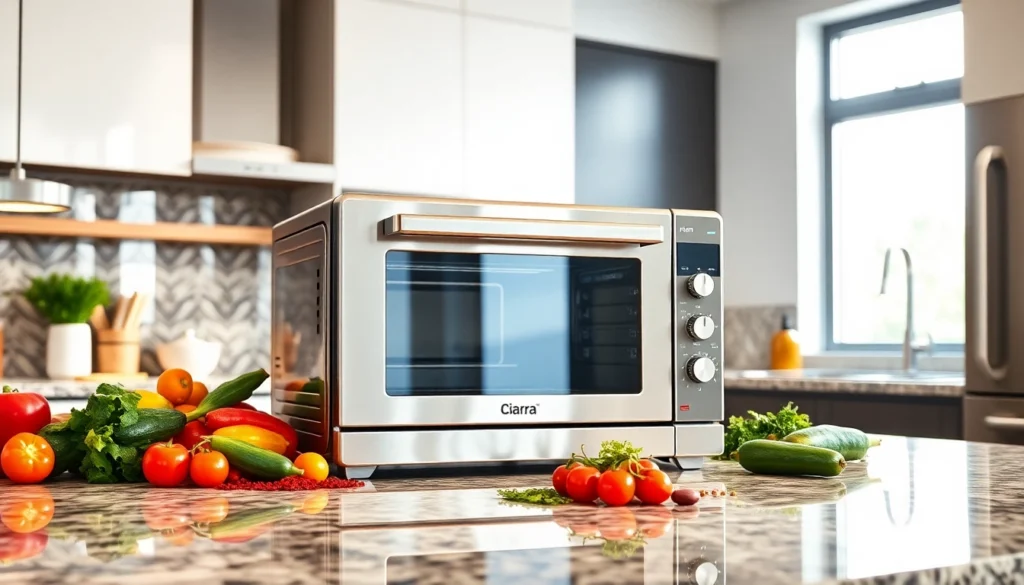 Enhance your cooking with the Ciarra Nosh Oven, a versatile 8-in-1 kitchen appliance.