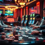 Experience poker excitement at bet365 HK with intense gameplay and vibrant casino colors.