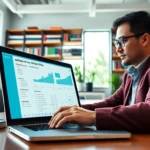 Analyze how to test affiliate offers with a marketing expert in a modern office.